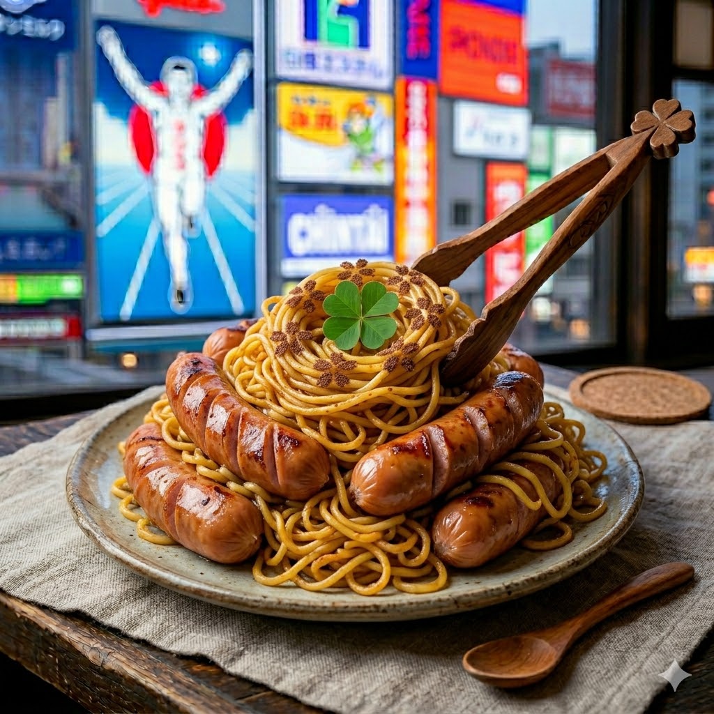 Sosis Mie dengan balutan mie crispy